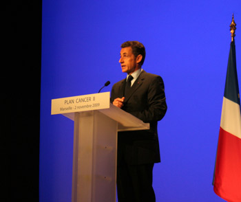 À Marseille, Nicolas Sarkozy lance le Plan cancer 2009-2013